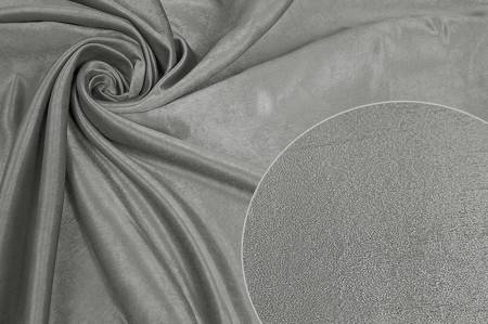 Szara delikatna miękka tkanina zasłonowa dekoracyjna połyskująca wys. 280 cm
